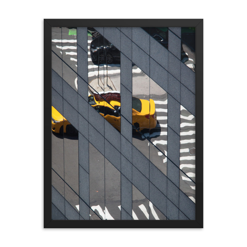 Reflection of Yellow Taxi - New York