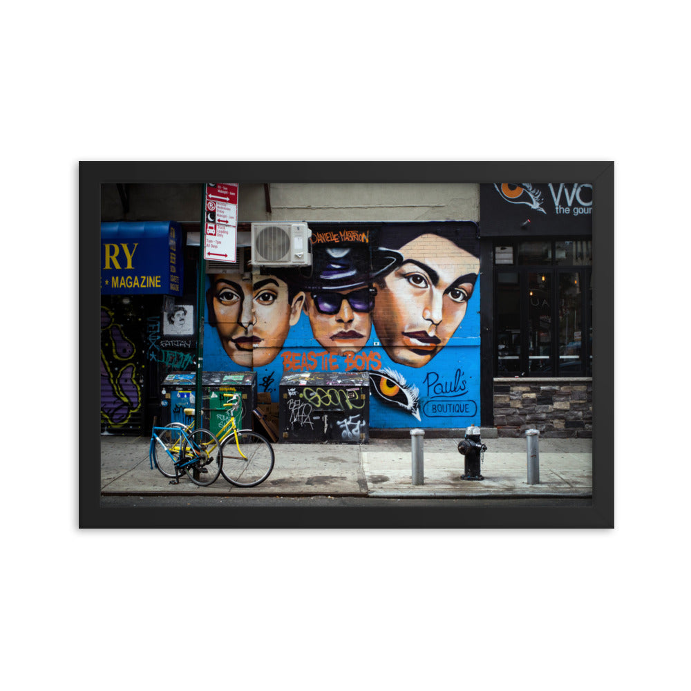 Beastie Boys Mural - Framed Print- New York, New York