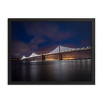 Bay Bridge @ Night - Framed Print -San Francisco, California