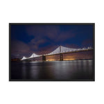 Bay Bridge @ Night - Framed Print -San Francisco, California